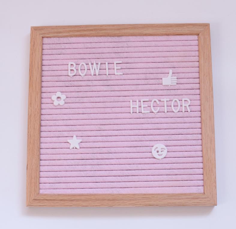 Changeable Felt Letter Board Menu Message Bulletin Board Grey Pink white Letter Baby Shower Sign Wedding Party Sign: Pink