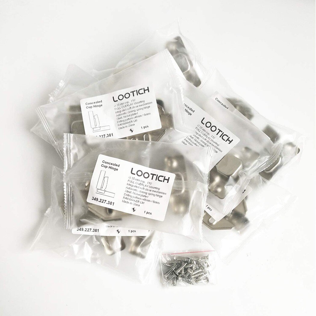 Charnières hydrauliques en acier inoxydable, 10 pièces, amortisseur, fermeture douce, charnière de porte, armoire de cuisine, garde-robe, quincaillerie de meubles