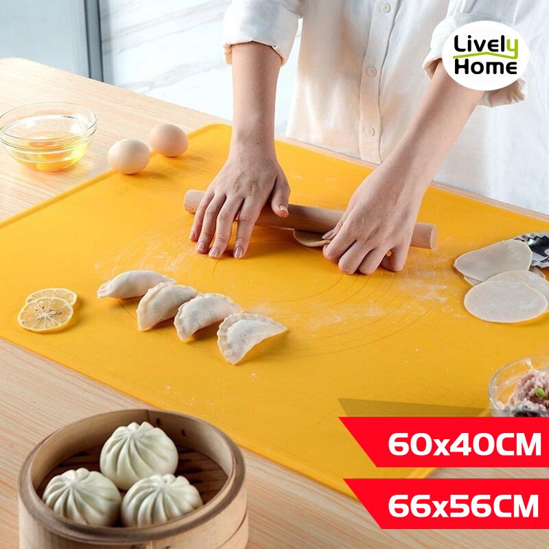 Large Kneading Silicone Mat Rolling Dough Pizza Dumplings Flour Silicon Baking Mat Pastry Pad Board Baking Kitchen Accessories