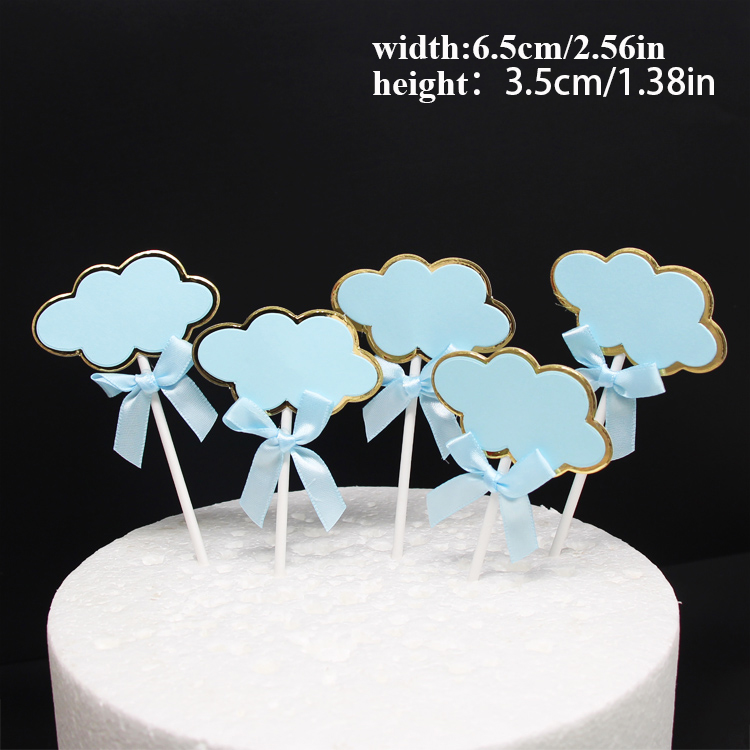 Happy Birthday Cake Decoration Accessories Internet Celebrity Clouds Letterable Greeting Cards Blank Card Inserts: plum