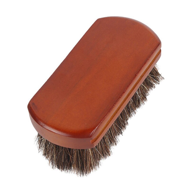 Crin de caballo zapato cepillos con pelo de caballo de cerdas para botas de zapatos de cuero de cuidado de limpieza cepillo de gamuza botas de nobuk JJJQJ27