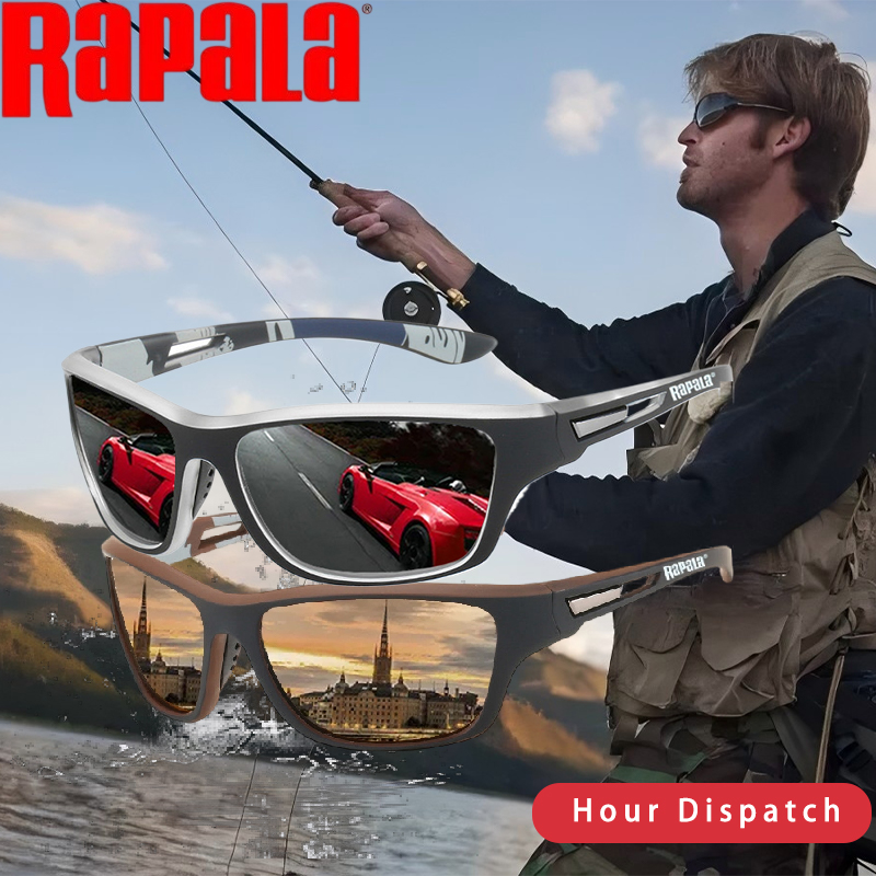 Rapala polarizado óculos de pesca das mulheres dos homens condução tons masculino óculos de sol caminhadas ciclismo óculos de sol uv400
