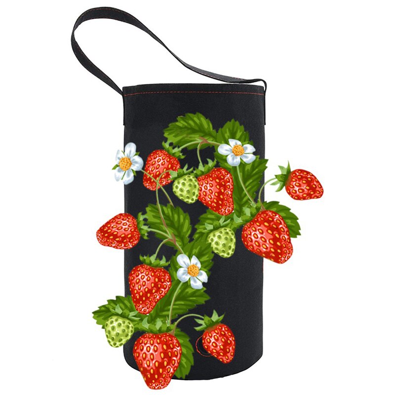 Morangos crescer saco vertical jardim plantador montado na parede plantando vaso de flores sementes vegetais casa varanda decorações suprimentos