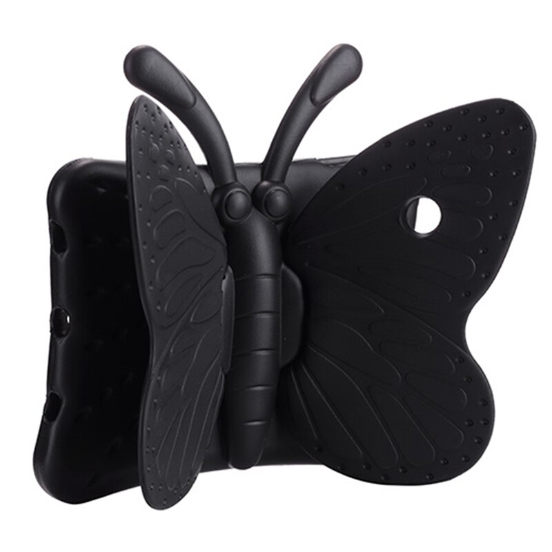 Case for ipad air /Air 2 / ipad pro 9.7 butterfly EVA cover with stand Silicone para shell coque for ipad case: Black