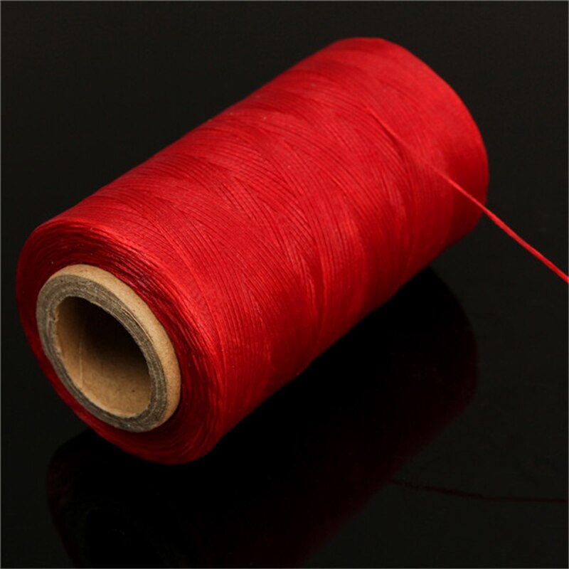 Duurzaam 240 Meter 1Mm 150D Lederen Gewaxt Draad Koord Voor Diy Handwerk Tool Hand Stiksels Draad: Rood