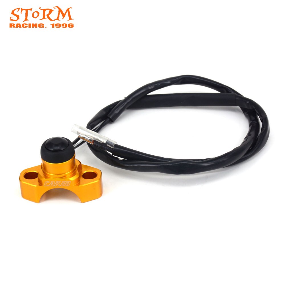 CNC BILLET UNIVERSAL ENGINE STOP START KILL SWITCH BUTTON For KTM HONDA KAWASAKI SUZUKI YAMAHA Motorcycle: YELLOW