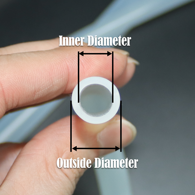 Lebensmittelqualität, transparent, weicher Silikon-Kraftstoffschlauch, 2, 4, 5, 6, 7, 8, 9, 10, 12, 14, 16 mm, flexibles, ungiftiges Hochtemperatur-Silikonrohr