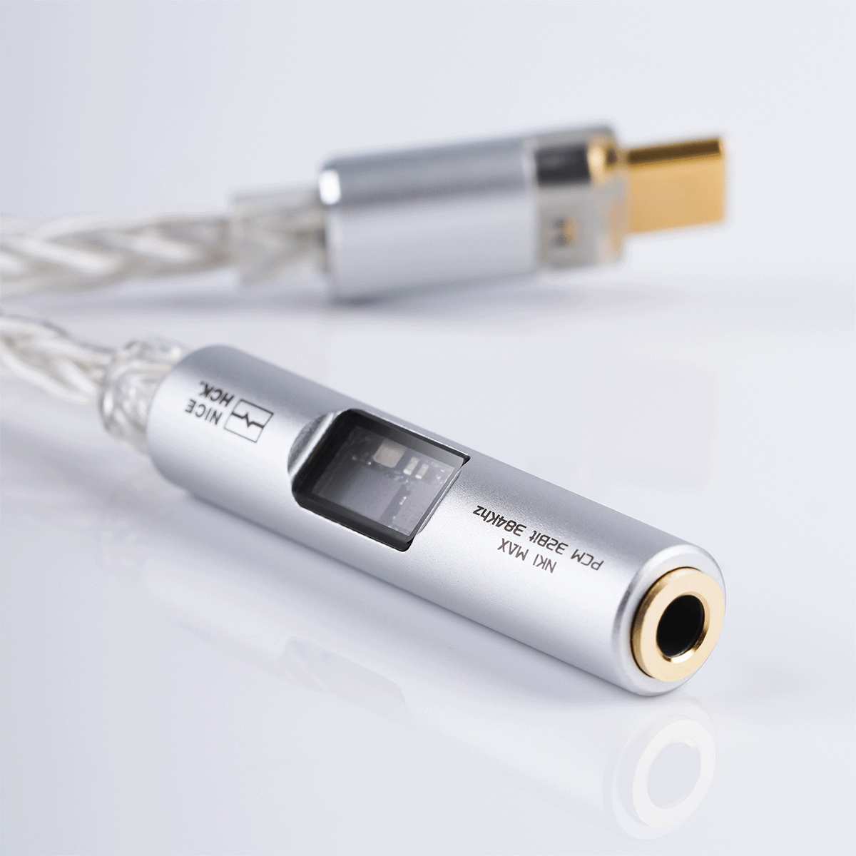 NICEHCK NK1 MAX Adapterkabel CX31993 Dekodierungschip MAX97220 OP-Ampere IC HiFi Tragbarer Typ-C DAC-Verstärker Versilberter OCC-Draht