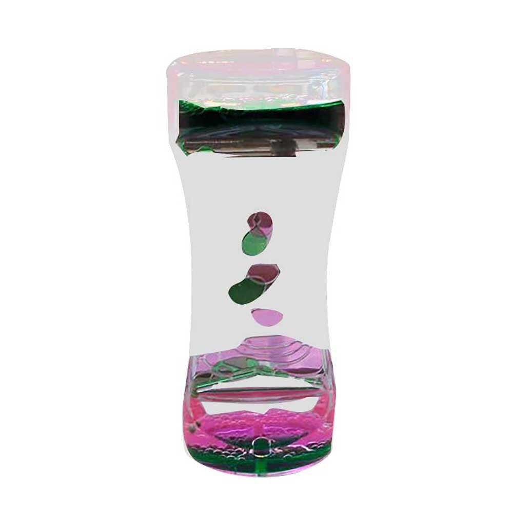 Sablier sablier bicolore minuterie dynamique sablier liquide mouvement barboteur et parfait Fidget: C