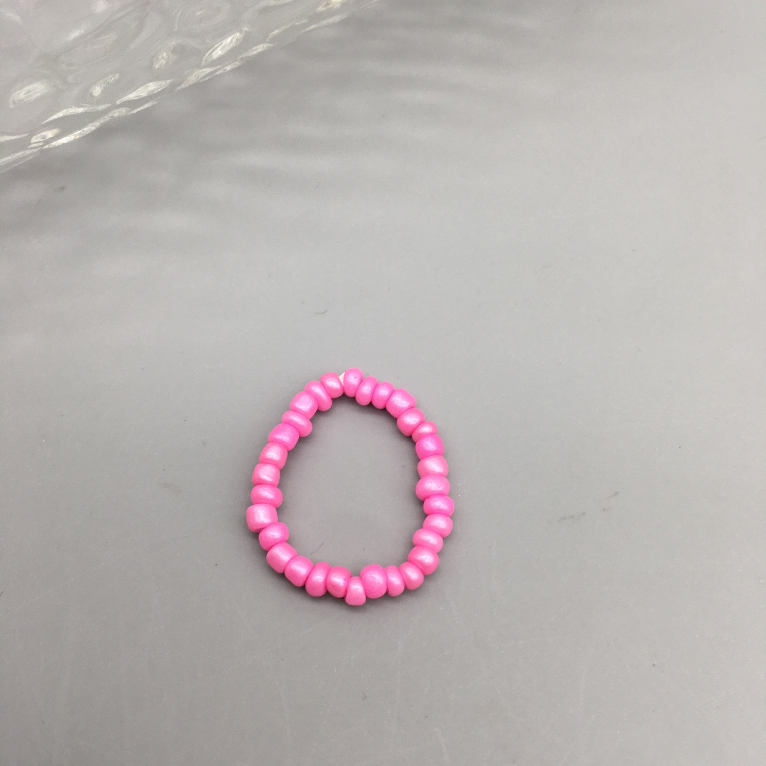 Anillos de cuentas de semillas simples para mujer, anillos con cuentas de cristal a la , bonitos y minimalistas, cuentas coloridas, anillos finos apilados geométricos: Color chocolate