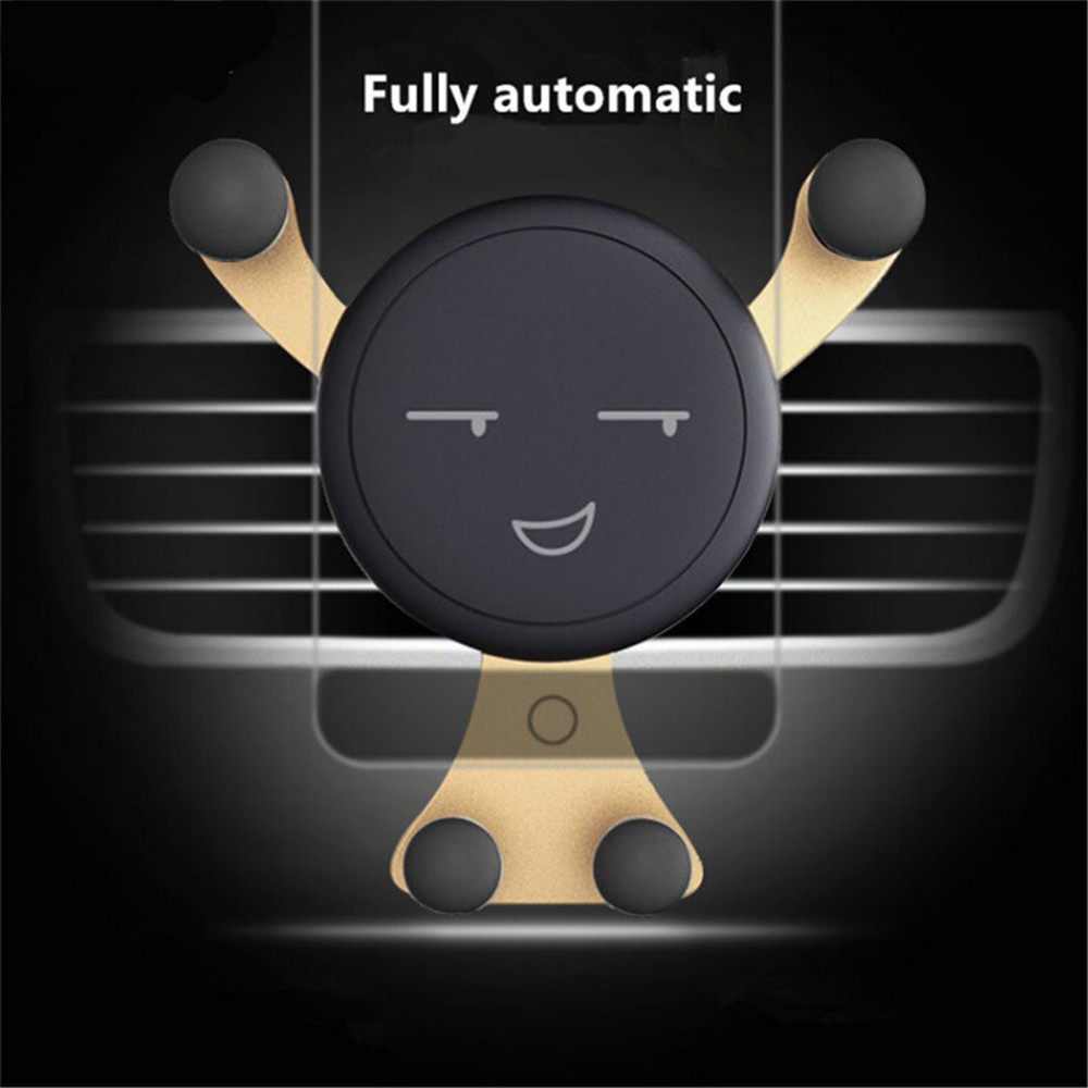 Grawitacyjny samochodowy uchwyt na telefon Air Vent Clip Mount Smartphone Stand GPS Support Dla iPhone Huawei Samsung Xiaomi Uniwersalny uchwyt samochodowy