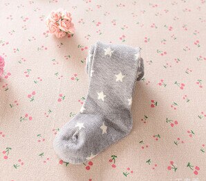 Dziewczynek rajstopy noworodka rajstopy dziecięce miękka bawełniana obcisłe pończochy dziecięce gwiazda niemowlę małe dziewczynki ubrania 2018: szary 0 to 12M