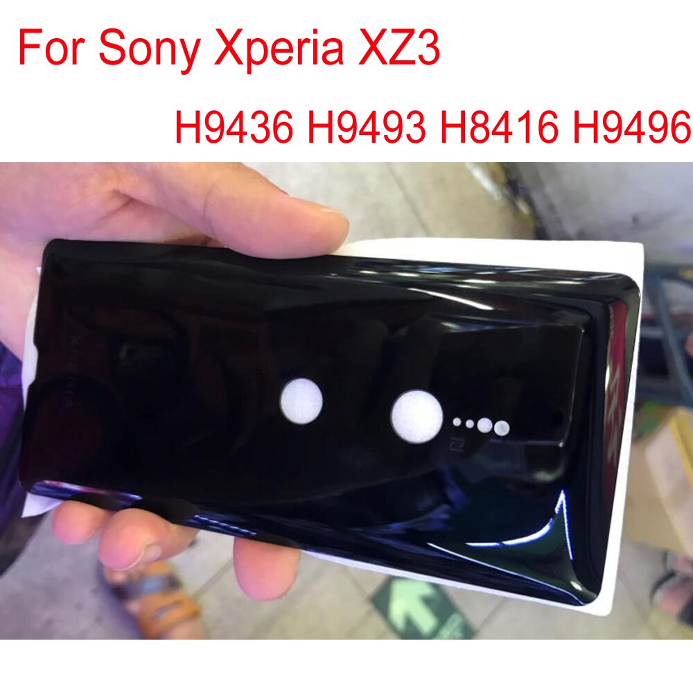 Lo mejor para Sony Xperia XZ3 H9436 H9493 H8416 H9496 cubierta trasera de la batería carcasa de la puerta trasera con lente de cristal de la Cámara carcasa del teléfono