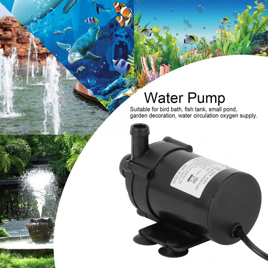 24V JT-660A Water Pumps Brushless Water Land Dual Use Fountain Pump Landscape for Pond Fish Tank