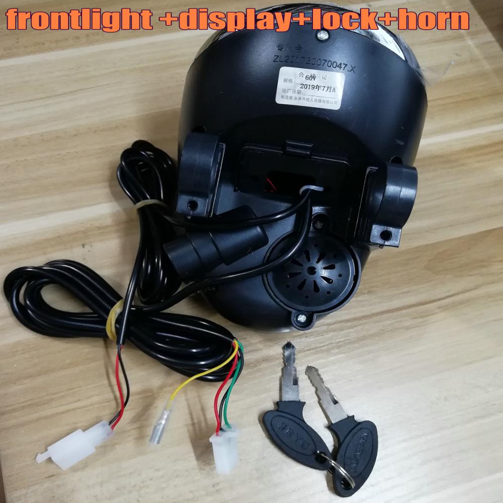 Velocímetro/ODO/indicador de luz/pantalla LCD + luz frontal/lámpara + cuerno + cerradura para bicicleta eléctrica HARLEY scooter ATV triciclo conversión