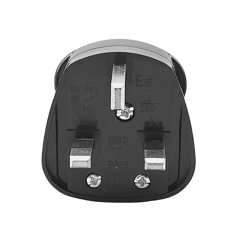 Adattatore per spina UK Prese di ricambio maschio Presa elettrica riscablabile Connettore adattatore per spina UK per cavo di prolunga di alimentazione