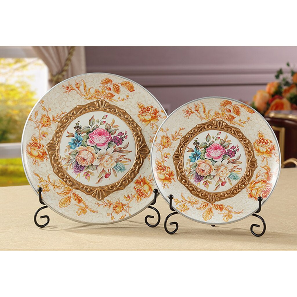 4''-12'' Iron Display Easel Dish Show Stand for Deep Dishes Bowl Plate Display Rack Art Decor BLK