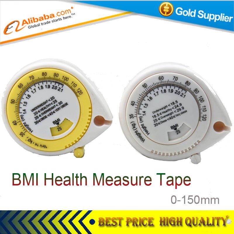 Water Bmi Body Mass Index Intrekbare Tape 150 Cm Maatregel Rekenmachine Dieet Gewichtsverlies Tape Lichaamsvet Meetlint