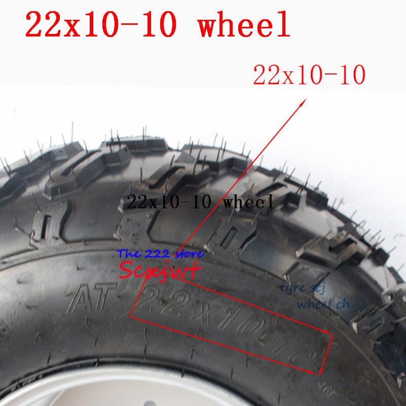 22x10-10 4Ply Snow / Mud Tire Lawnmower Garden Tractor ATV Buggy Go Karts Vacuum Tyre and Wheel Hub 22x10.00-10 Wheels