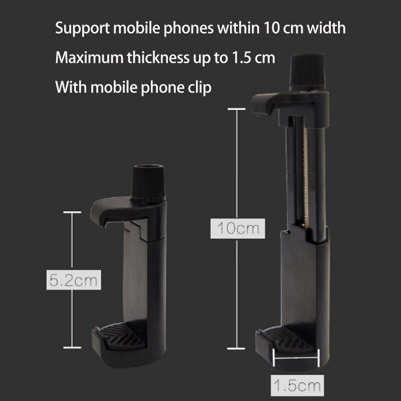 Pieuvre téléphone portable trépied appareil photo reflex Triple angle support de bureau en direct (avec pince de téléphone portable + Selfie Bluetooth)