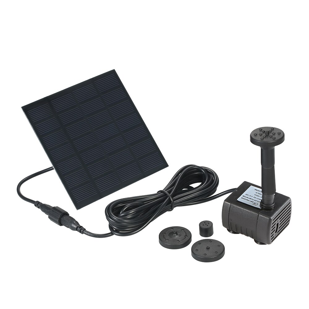 Monocrystalline Silicon Mini Solar Water Pump Power Panel Kit Fountain Pool Garden Pond Submersible Watering