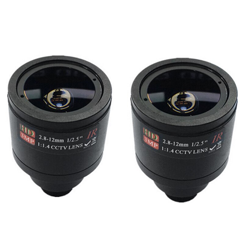 Objetivo CCTV HD 3.0MP M12 2,8-12mm lente Varifocal cctv IR HD, F1.4, zoom de enfoque manual
