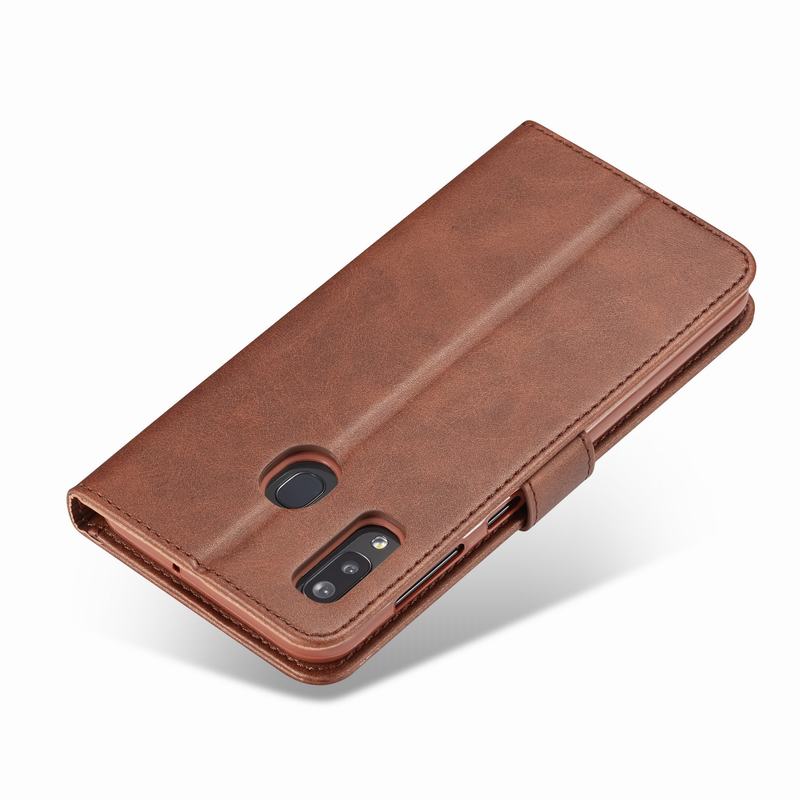 Coque de téléphone portable en cuir, étui de luxe à rabat magnétique Vintage de pour Samsung Galaxy A40 A40 S
