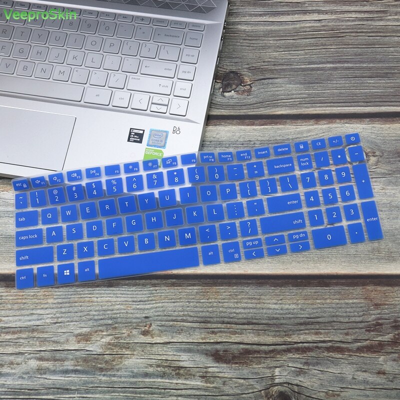Laptop Keyboard Cover skin Protector for Dell Inspiron 15 5501 5508 5509 5584 5590 5593 5594 5598 Latitude 3500 3510: blue