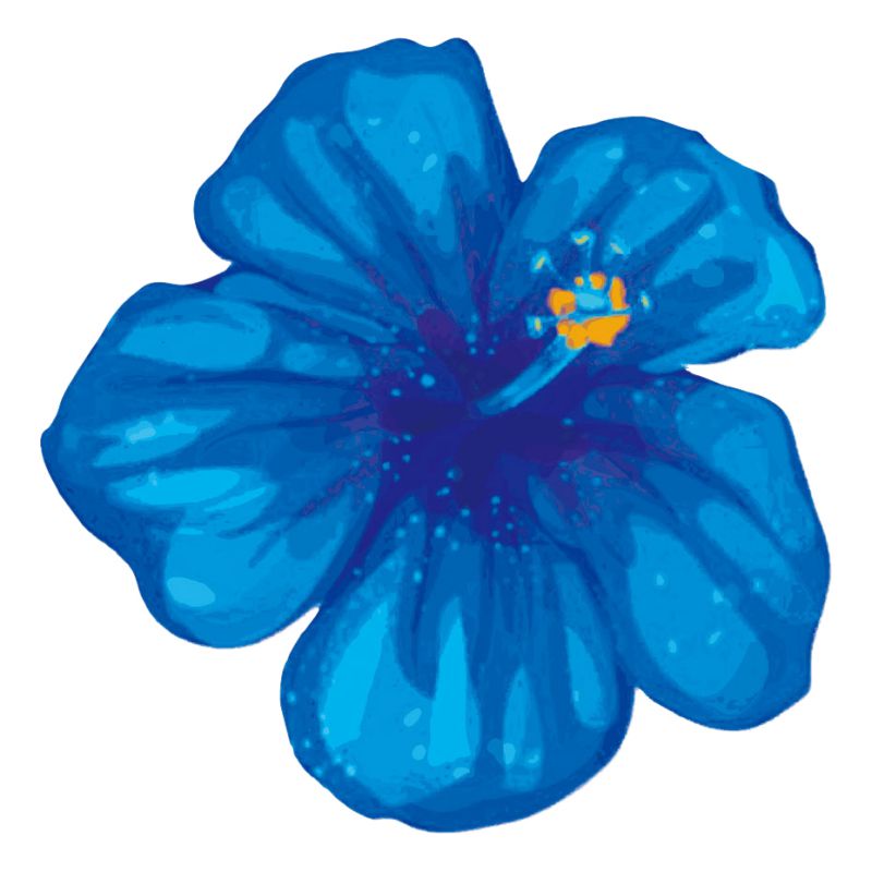 Wall Sticker PVC Flower Car Sticker Notebook Sticker Landscaping Decoration Fridge Magnet 12.7cmx12.7cm