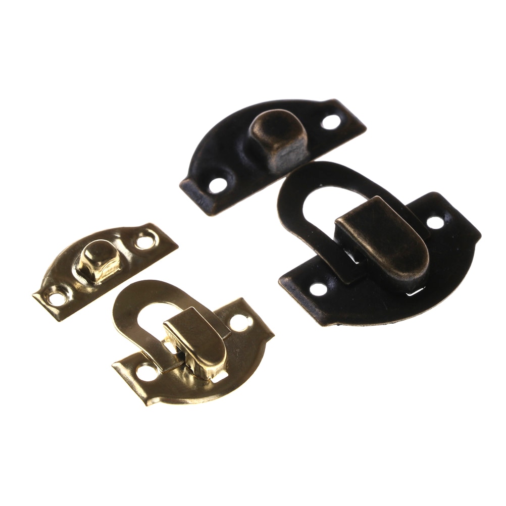 4 pcs/lot Bronze Gold Catch Clasp Jewelry Chest Box Suitcase Case Trunk Buckles Toggle Hasp Latch 26X29MM