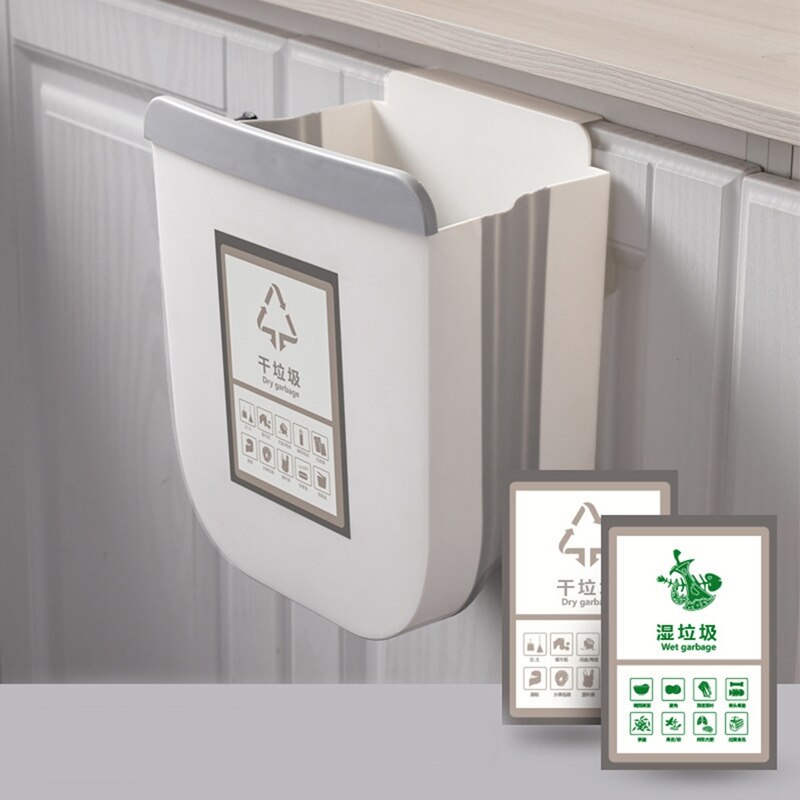 -Kitchen Trash Bin Recycling Bin Separation Zero Waste Sorting Collection Bin Mini Trash Bin