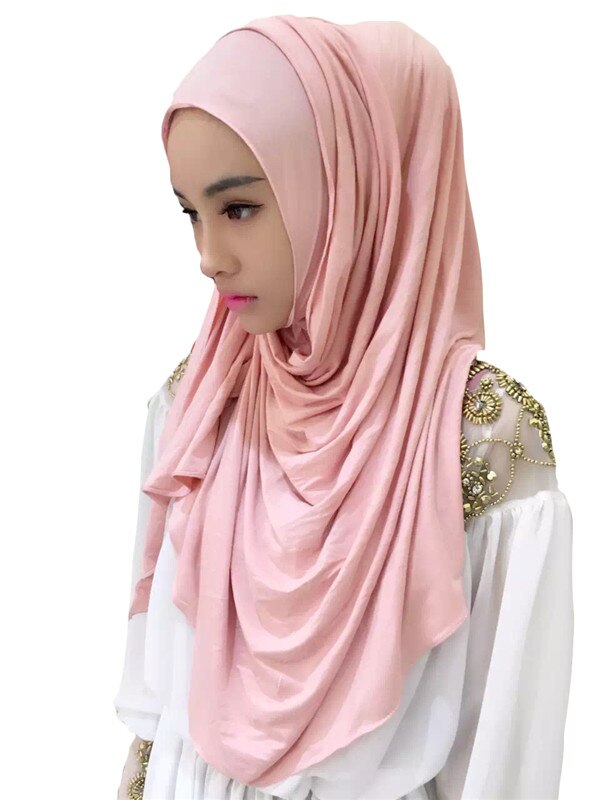 0TJ57 180*70 cm Solid Hijab Vrouwen Van Sjaals Moslim Hijaabs Hijab Mooie Mode Sjaal Cap (with1 Undescarf: TJ57005