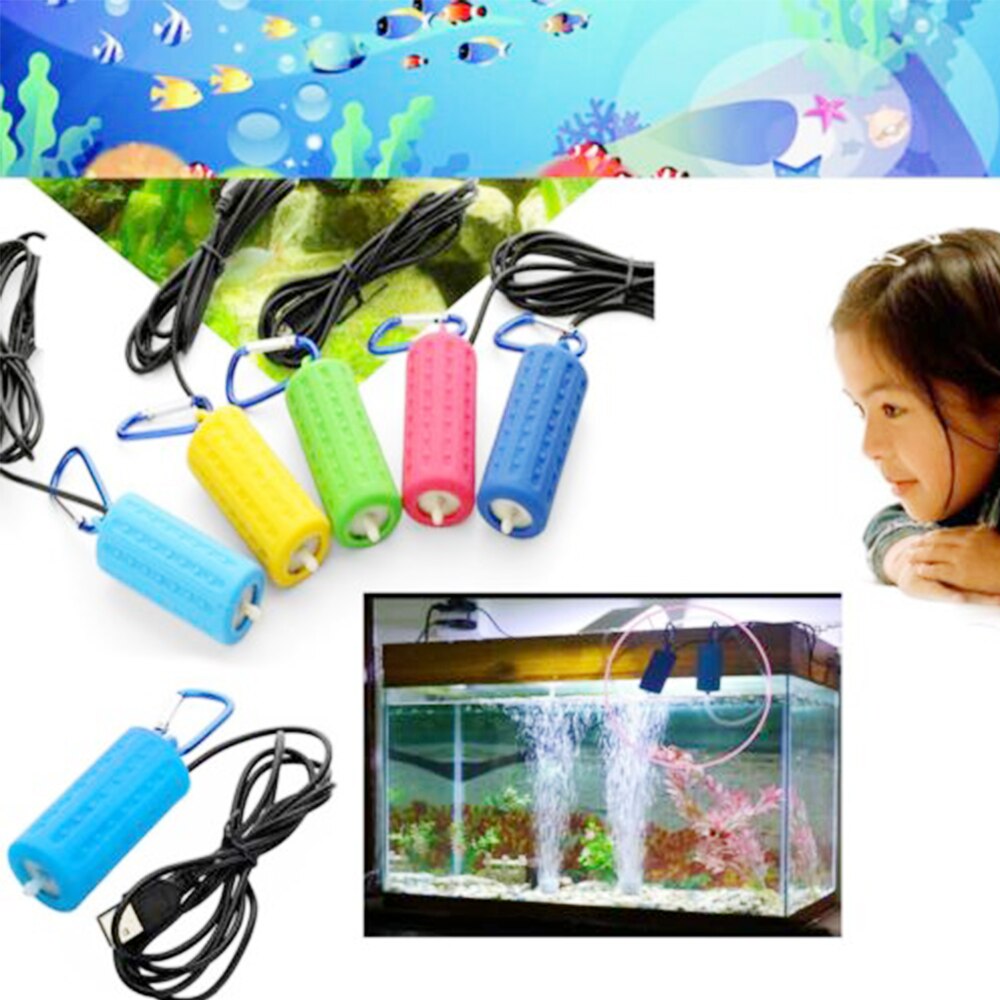Draagbare mini-usb-aquariumvis tank zuurstof luchtpomp dempen energiebesparende benodigdheden aqua terrarium vis tank accessoires