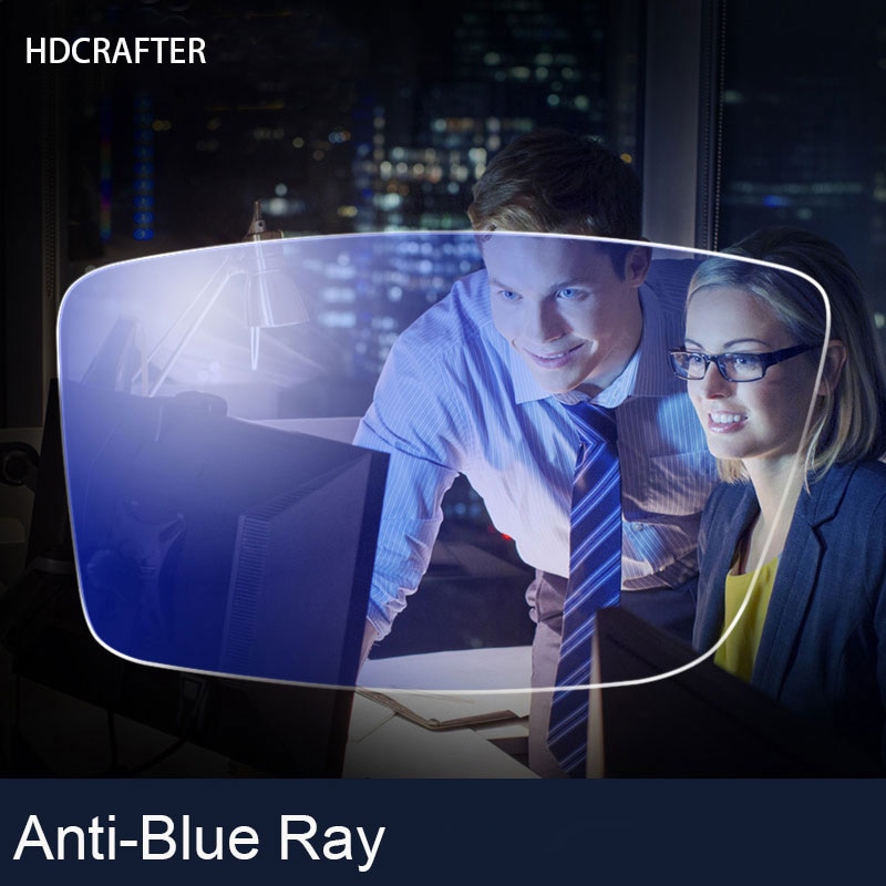 HDCRAFTER 2 Stck 1,56 1,61 1,67 1,74 Anti-Blau Strahl Objektiv Rezept Optische Computer Gläser Objektiv Für Augen schutz