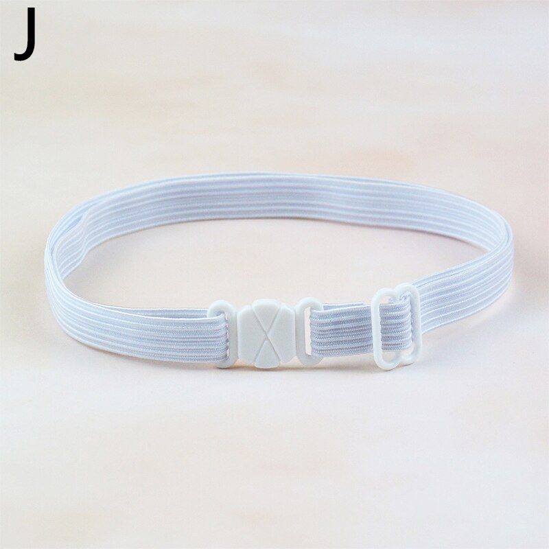 1PC Men Women Kids DIY Accessories Bow Tie Adjustable Polyester Belt With Clip Bowtie Black White Elastic Strap Extender Bands: J