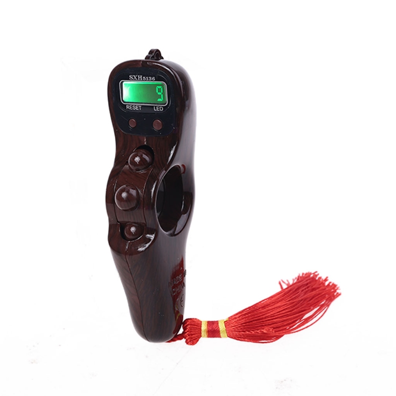 LED Electronic Handheld Tally Counter Clicker for Golf Goods Counting Lap: Silver
