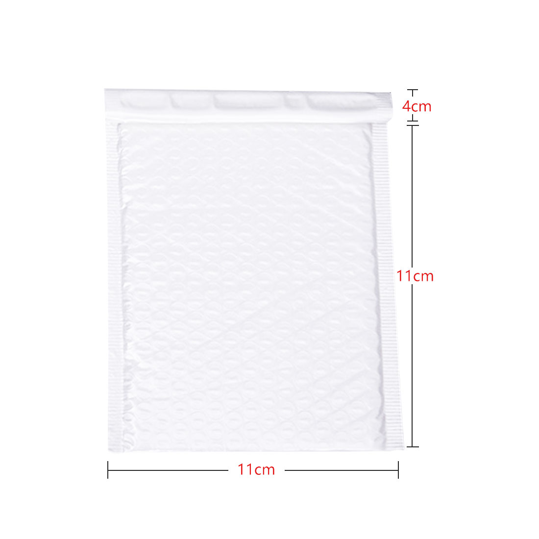 10 pièces 12 taille blanc bulle courrier enveloppe sac bulle affranchissement emballage enveloppe emballage sacs de transport: 11x11cm
