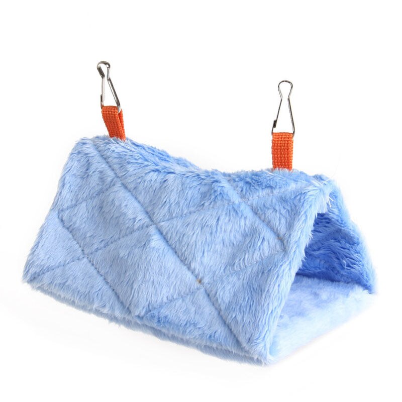 Casa colgante para mascotas, cama hamaca de algodón, Nesters, casa , tienda de campaña para pájaros, hámster, ardilla, animales pequeños: Hammock Light Blue