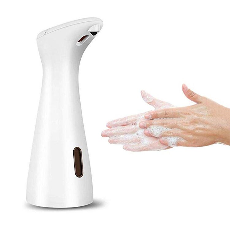 200ML Shampoo Lotion Dusche Gel Schaum Flaschen Automatische Seife Flüssigkeit Spender Infrarot Sensor Hand Waschen Container: Weiß