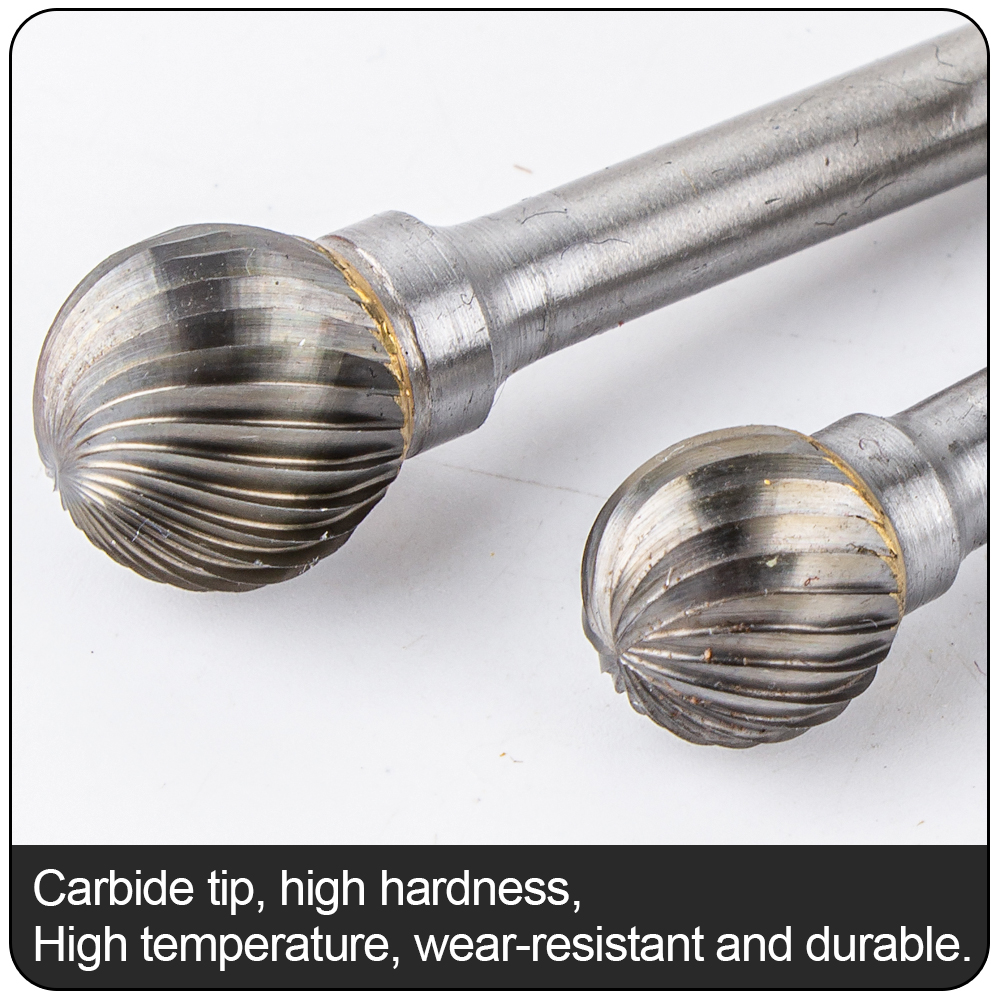 D Conische Kop Carbide Slijpen Hoofd 1Pc Houtsnijwerk Tungsten Staal Roterende Saai Cutter Schuurmiddelen Dtype Bestand Frezen cutt