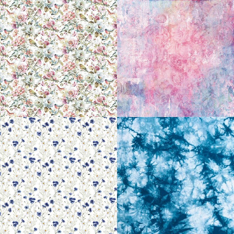 24Pcs/Lot Triangle Retro Material Papers DIY Scrapbooking Album Diary Decorative Paper Scrapbooking Paper