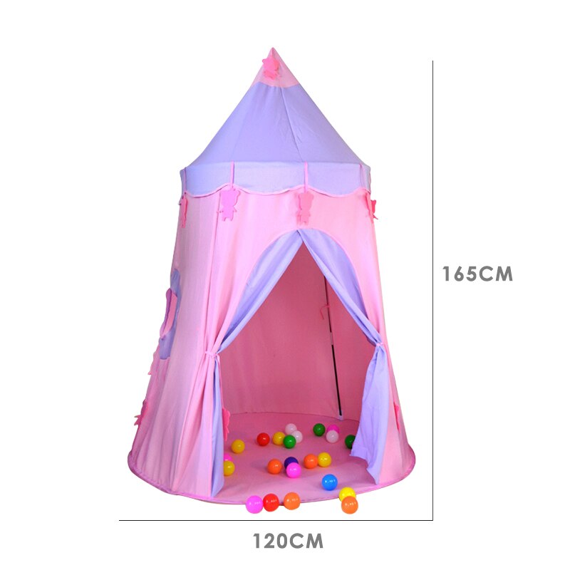 Pieghevole Tenda Per I Bambini Casa Del Gioco Del Bambino Piscina di Palline Per Bambini Wigwam Princess Castle Bambino Teepee Tenda Per Bambini In Camera giocattoli