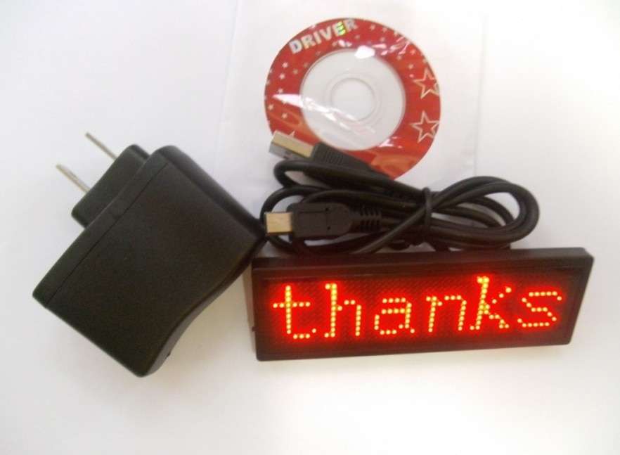 Rode LED bericht teken display Badge bewegende scrollen