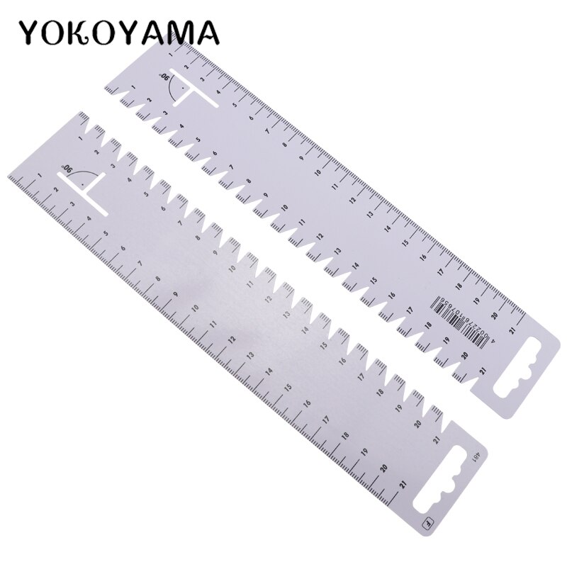 YOKOYAMA-Regla de espesor de retales de plástico, medidor de medida, herramientas de medida de costura de ropa, paños para el hogar, sastres, regla curva artesanal