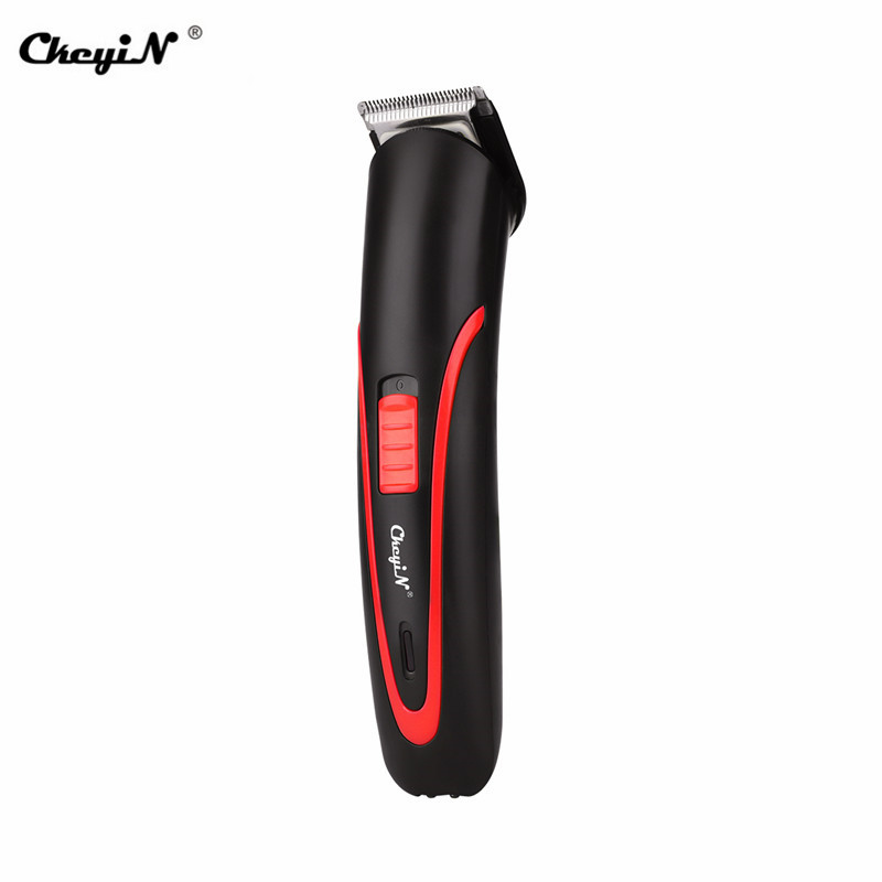 CkeyiN-cortadora de pelo recargable, Máquina para cortar cabello de corte de pelo inalámbrico, máquina de afeitar,: Rojo