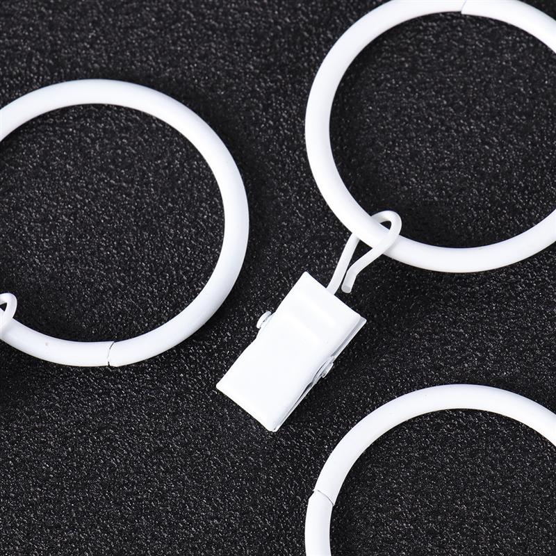 DIY Gordijn Haken Grote Bad Drape Loop Roestvrij Ijzeren Ringen Glide Ringen Hangers Voor Home Office 3x32mm (20/30/40/50 stuks)