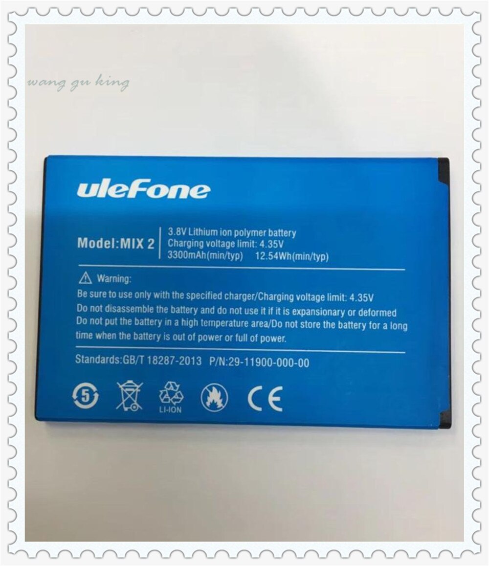 Oryginalna bateria do telefonu ulefone mix 2 3300mah 3.8V do Ulefone Mix 2 5.7 calowy telefon MTK6737 czterordzeniowy + numer śledzenia