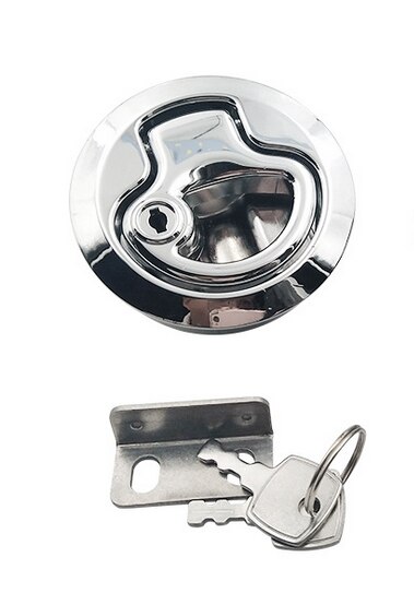 High grade Flush Pull Slam Latch With Lock Door For RV Marine Boat Suitable: With Key