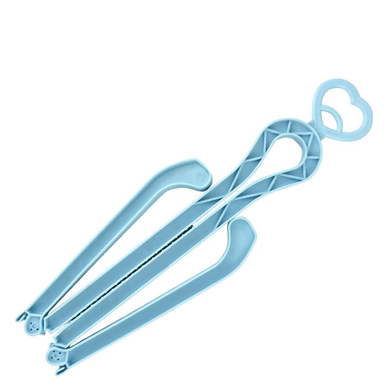 Bottes en plastique PP de pour femmes et hommes, extenseur de chaussures légères, évite le pliage, bottes hautes à Clip, forme d'amour: Bleu