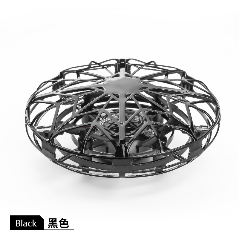 Smart Gesture Sensing UFO Flying Ball Mini Drone Quadcopter Aircraft RC Toys Hand-Controlled Helicopter Toy Kids Boys Girls: Black